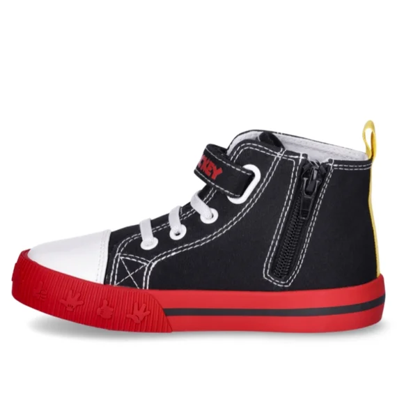 Boys Mickey Mouse High Top Sneakers Toddlers 🆕 Size 9 🔥 NEW - Picture 8 of 15